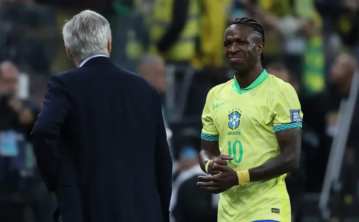 أنشيلوتي يقرر عدم إستدعاء فينيسيوس للتوقف الدولي